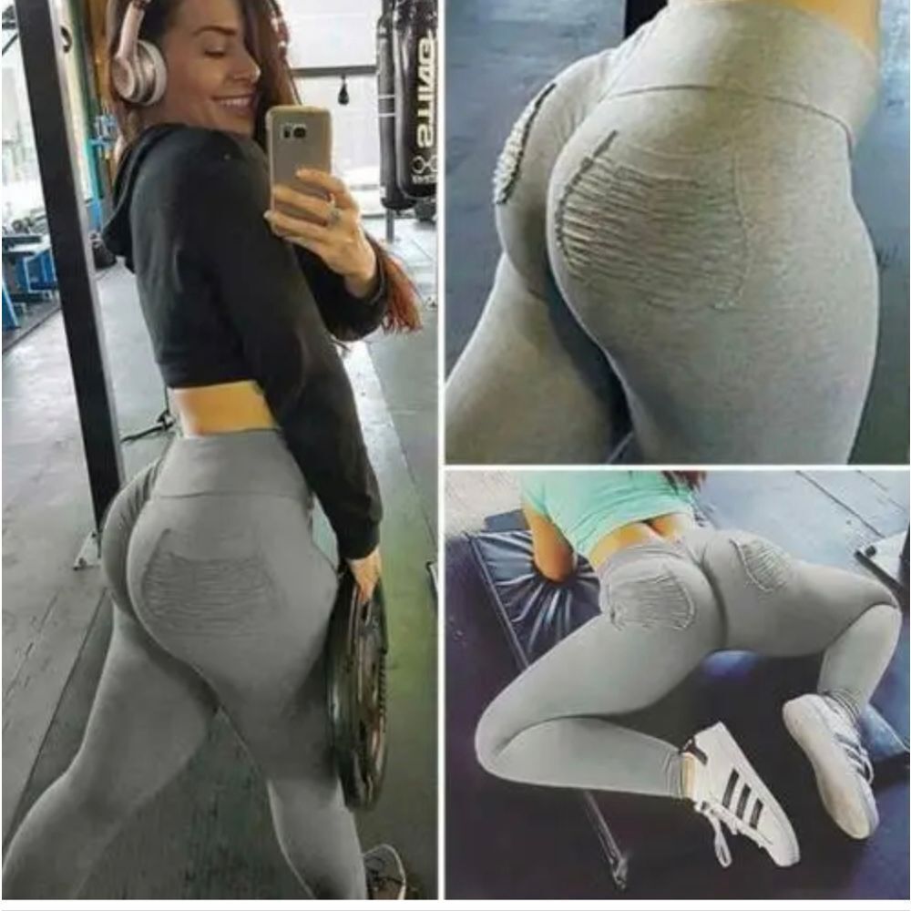 Women Push Up Fitness Leggings Pockets Sport Yoga Gym Pants Workout Trousers